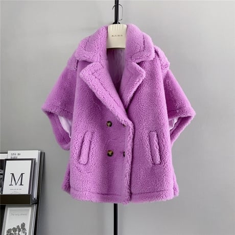 【ウール100%】poncho coat