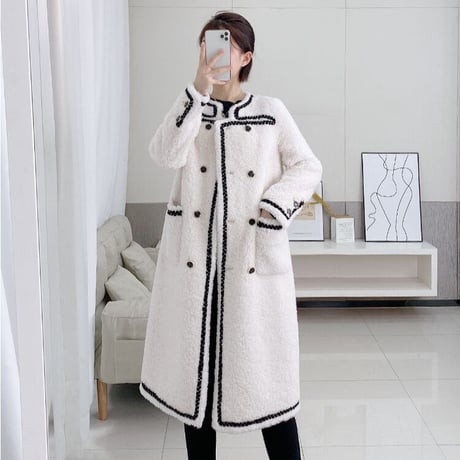 【ウール】boa long coat