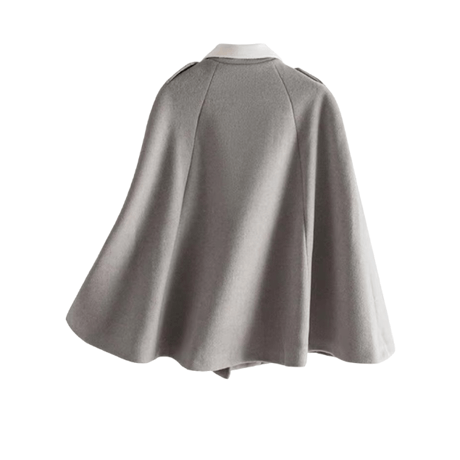 eco fur cape coat