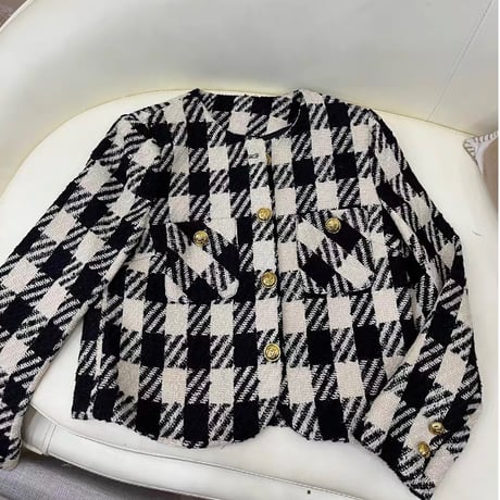 千鳥格子 tweed jacket