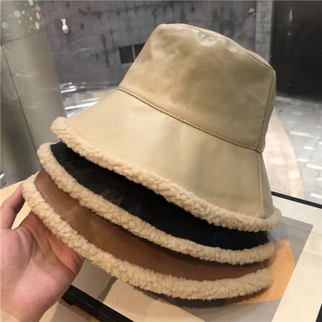 裏ボアバケットハット