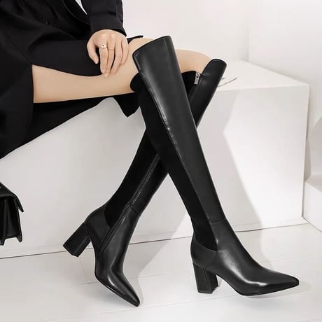 美脚【牛革】long boots