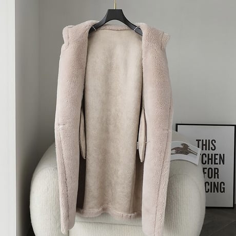 フード付き 【ウール100%】 long coat