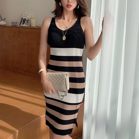 【即納あり】tight border onepiece