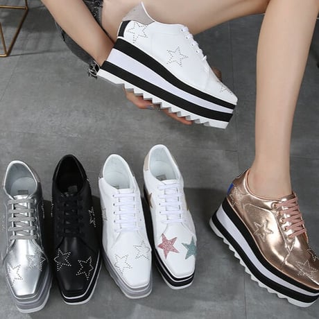 【本革】platform star shoes