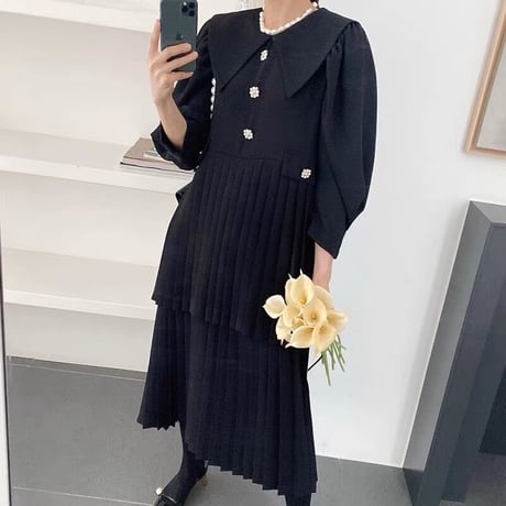 double pleats onepiece