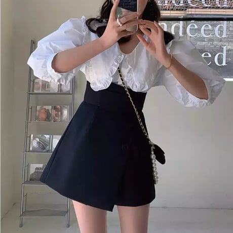 ハイウエストパンツ