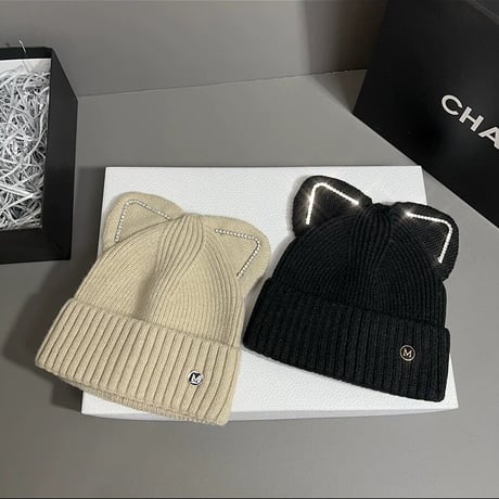 猫耳 knit hat