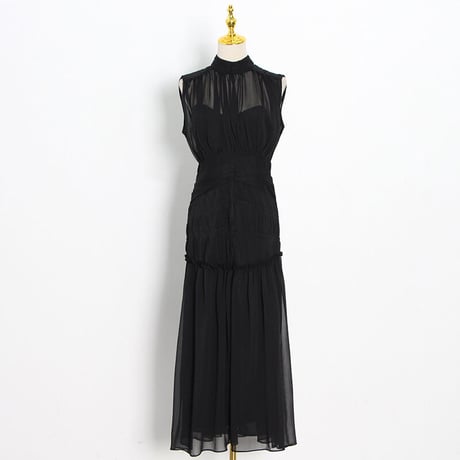 chiffon long onepiece
