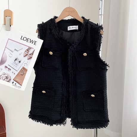 tweed vest