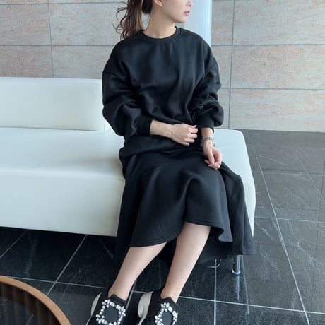 裏起毛 sweat onepiece