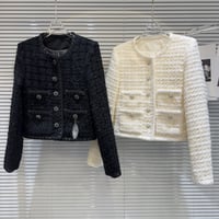 bijou button tweed jacket