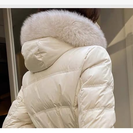 fox fur down jacket