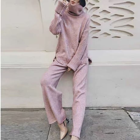 turtleneck  knit setup