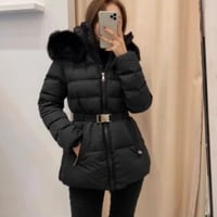 fox fur down jacket