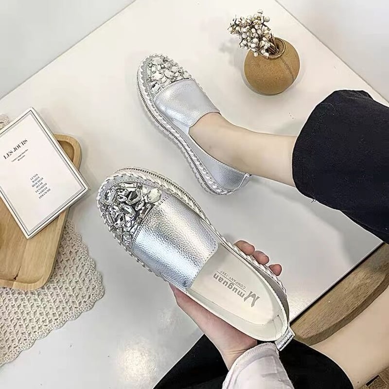 ♡Jasmine ビジュー付メッシュキラキラスニーカー♡ キラキラビジュー スリッポン | BrillantSelect Store