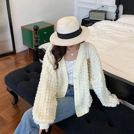 popcorn cardigan