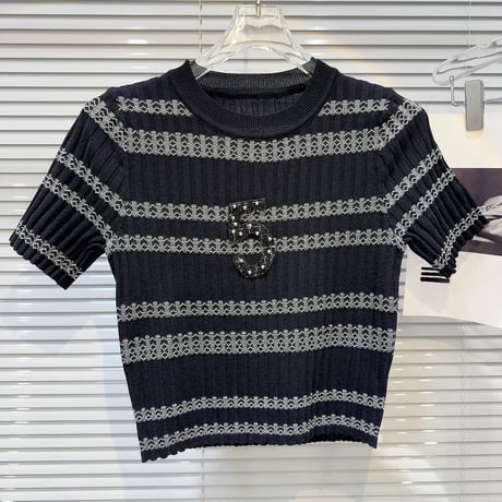 number border summer knit