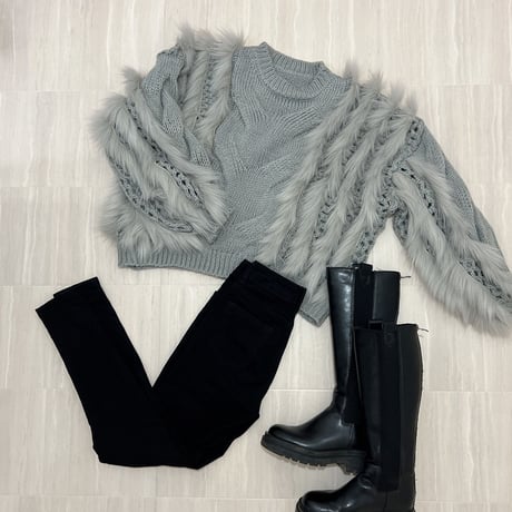 eco fur knit
