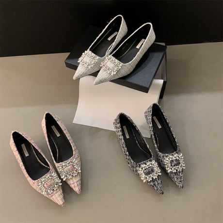 bijou  tweed pumps