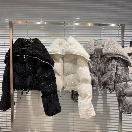 スパンコール down jacket