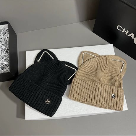 猫耳 knit hat
