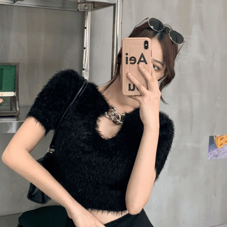 sexy chain  knit