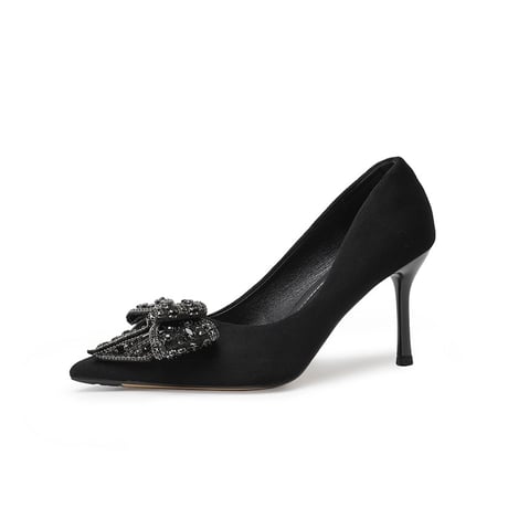 【選べるヒール】ribbon pumps 7cm