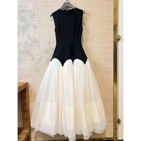 bi-color tulle onepiece