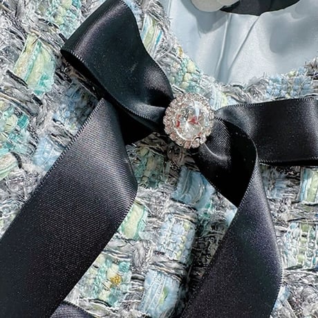 ribbon tweed jacket