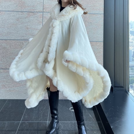 eco fur poncho