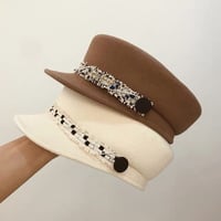 【即納あり】tweed line casquette