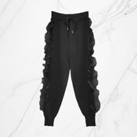 frill knit pants