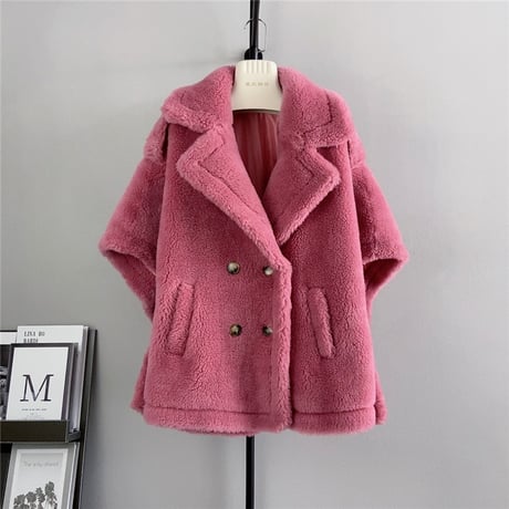 【ウール100%】poncho coat
