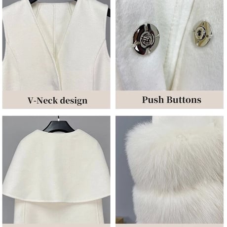 fox fur cape coat