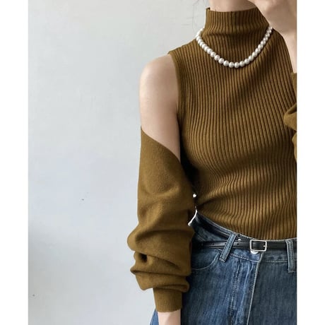 2piece sleeveless knit