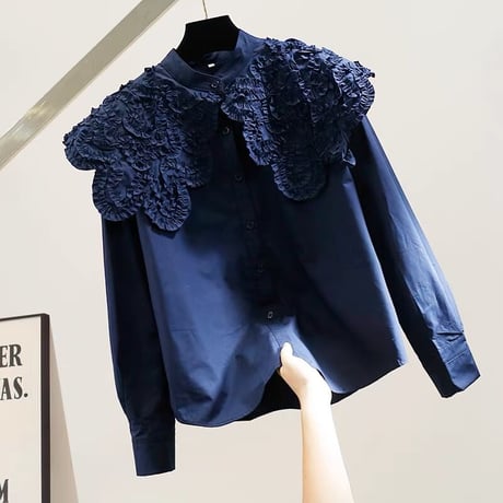 big collar blouse