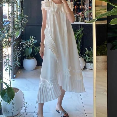 frill asymmetrical onepiece