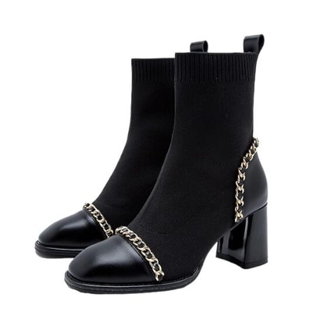 chain short boots