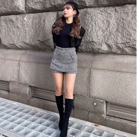 キュロット tweed short pants