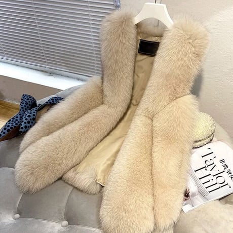 eco fur vest