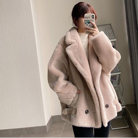 【ウール100%】short coat