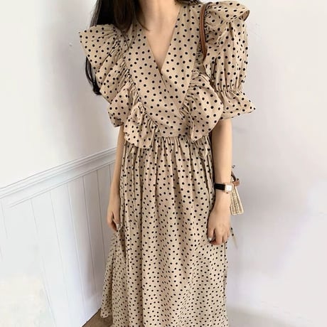 dot frill　onepiece