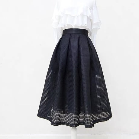 organdy black skirt