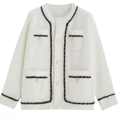 pearl button cardigan