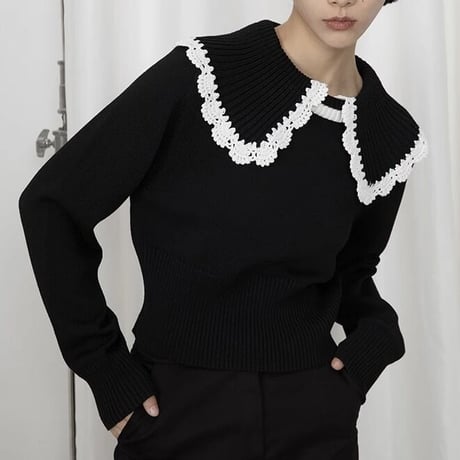 襟付き  knit