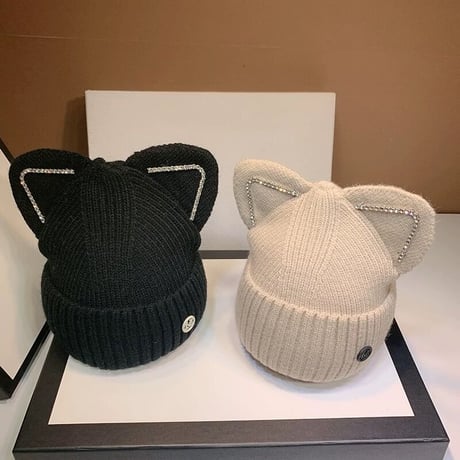 猫耳 knit hat
