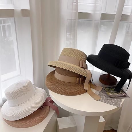 ribbon straw hat