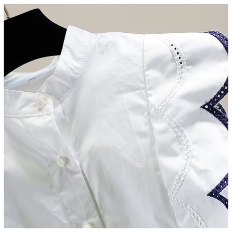 scallop blouse