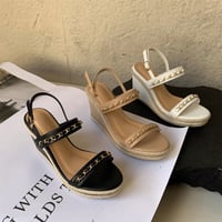 wedge chain sandals